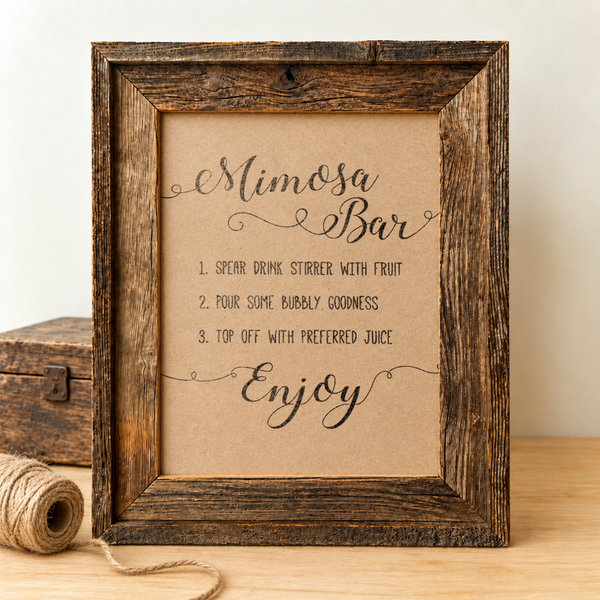 Mimosa Bar Bridal Shower Sign
