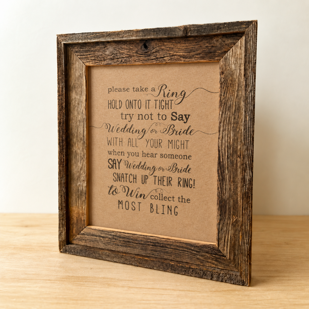 Please Take A Ring Bridal Shower Sign