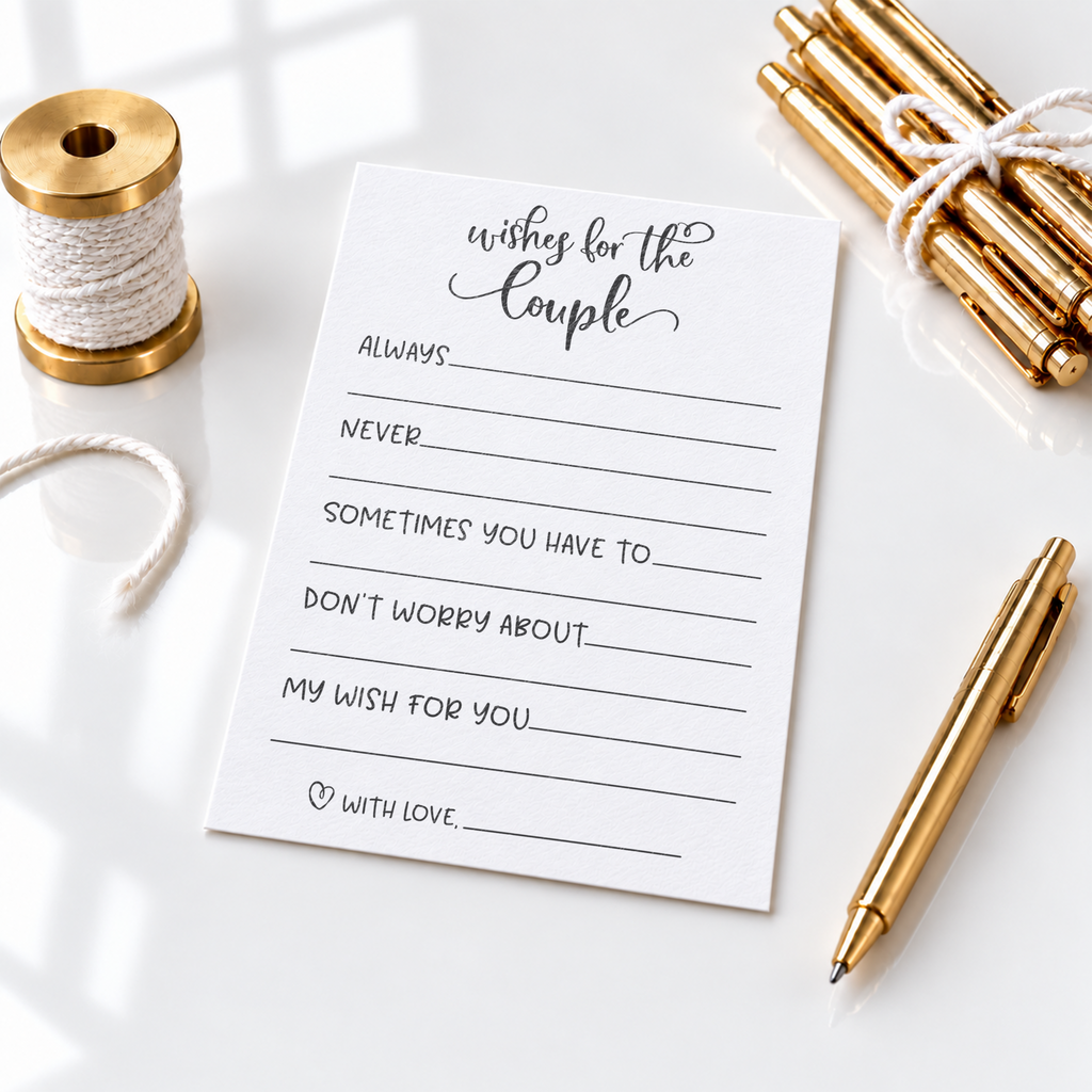 Wishes for the Couple - Bridal Shower Activity