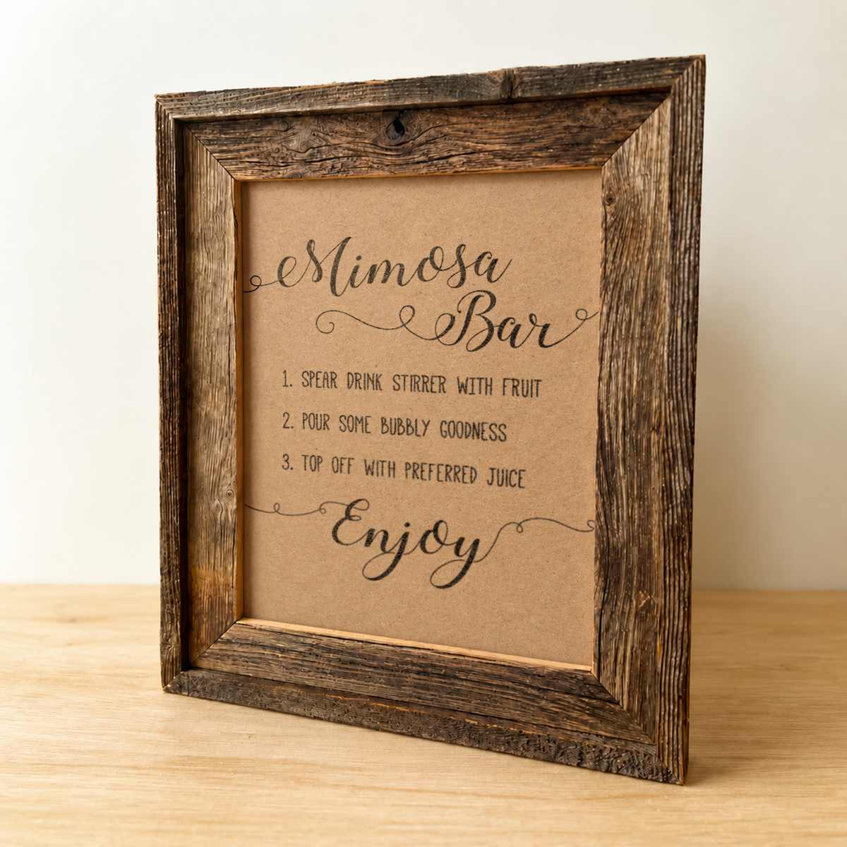 Mimosa Bar Bridal Shower Sign