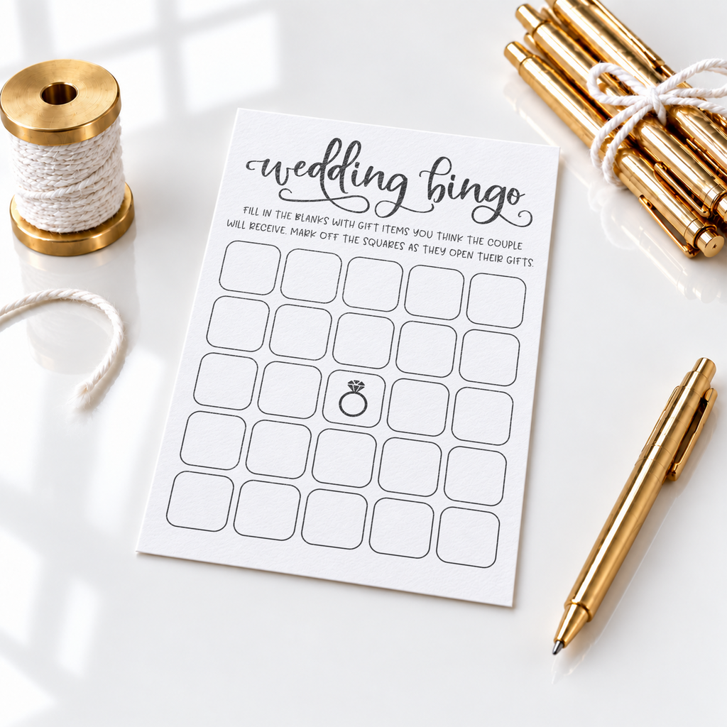 Wedding Bingo - Wedding Shower Game
