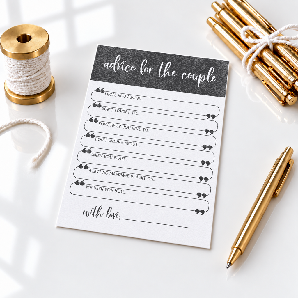 Advice for the Couple Bridal Shower Activity