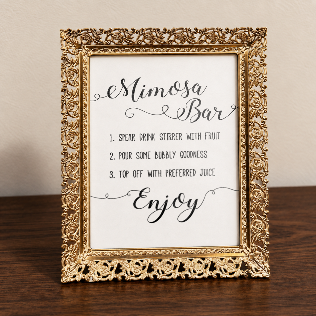Mimosa Bar Bridal Shower Sign