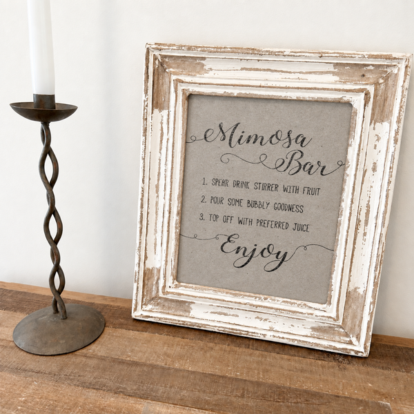 Mimosa Bar Bridal Shower Sign