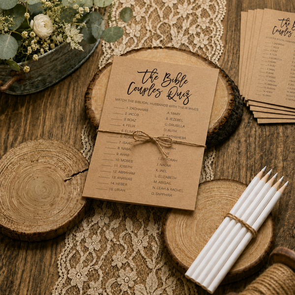 The Bible Couples Quiz Bridal Shower Game