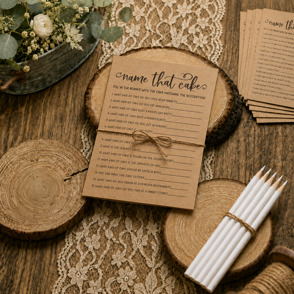 Name That Cake Bridal Shower Game