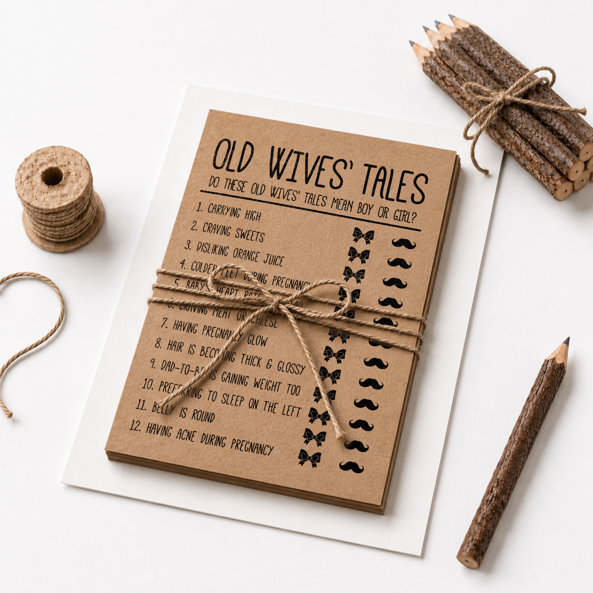 Old Wives Tales Baby Shower Game