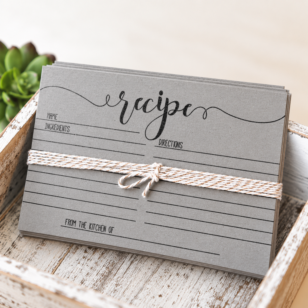 Recipe Cards - Bridal Shower Activity