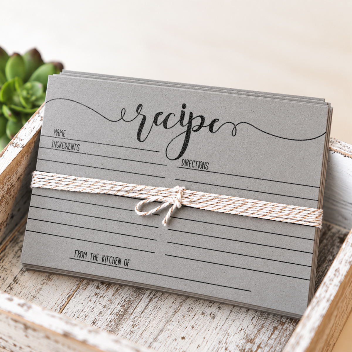 Recipe Cards - Bridal Shower Activity