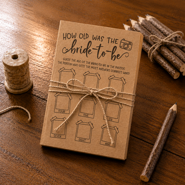 How Old was the Bride-to-be Bridal Shower Game