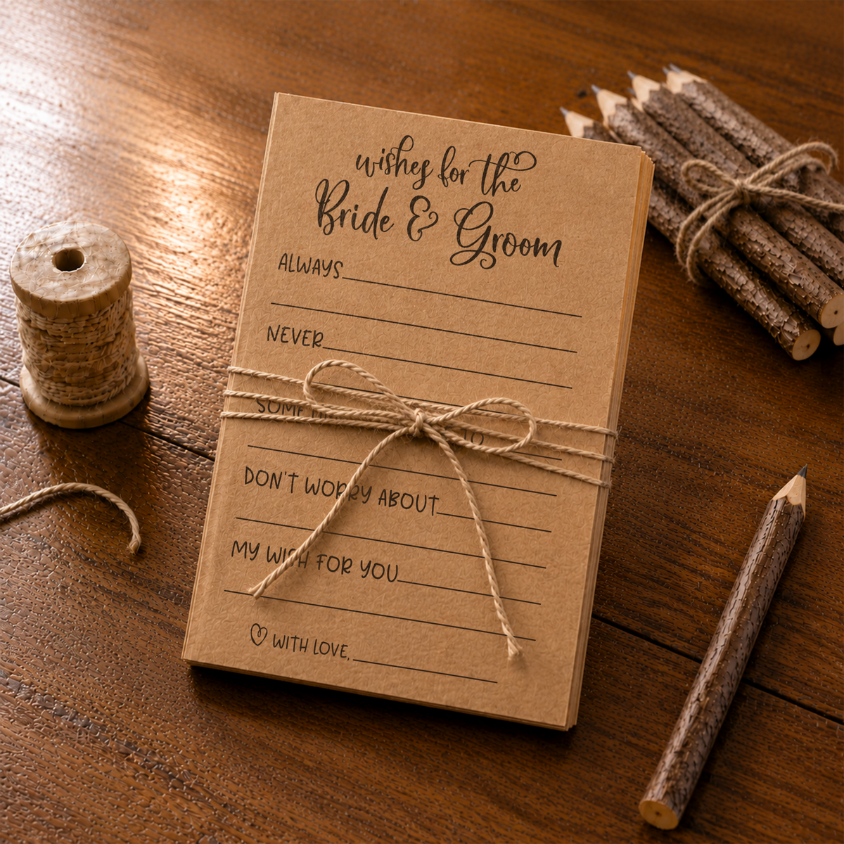 Wishes for the Bride and Groom Bridal Shower Activity