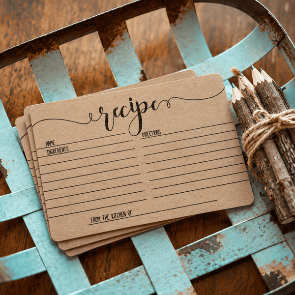 Recipe Cards - Bridal Shower Activity