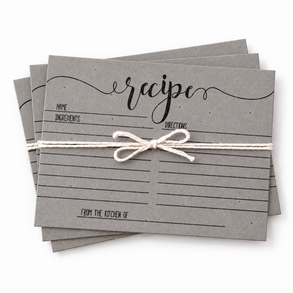 Recipe Cards - Bridal Shower Activity