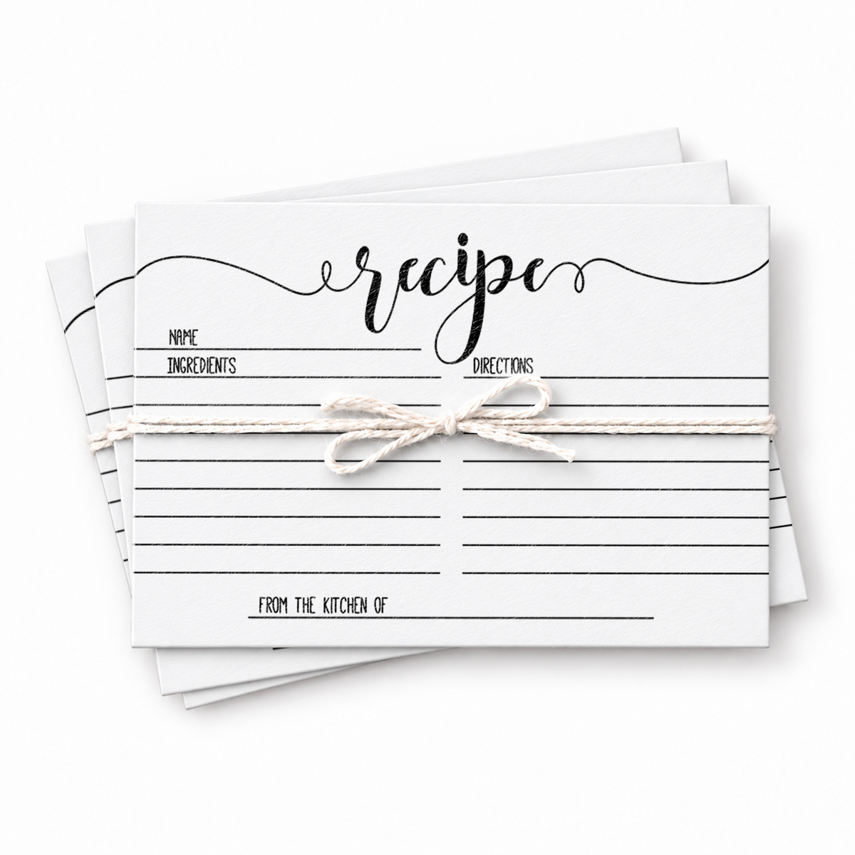Recipe Cards - Bridal Shower Activity