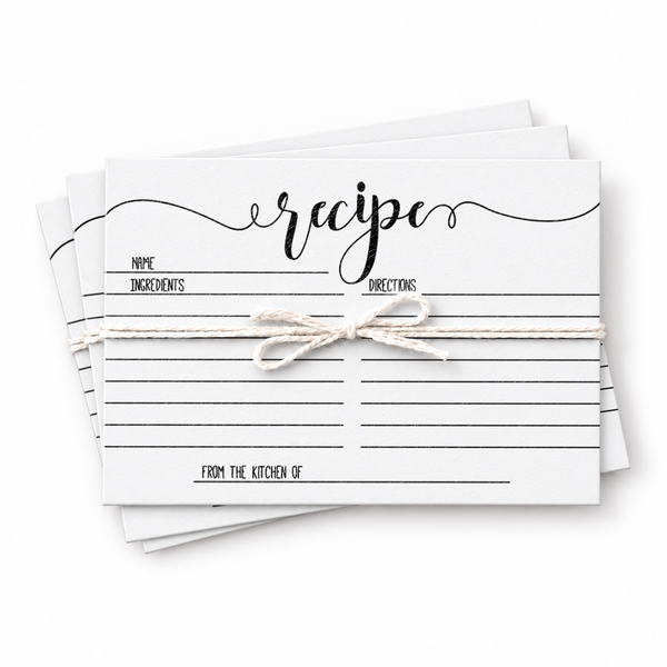 Recipe Cards - Bridal Shower Activity