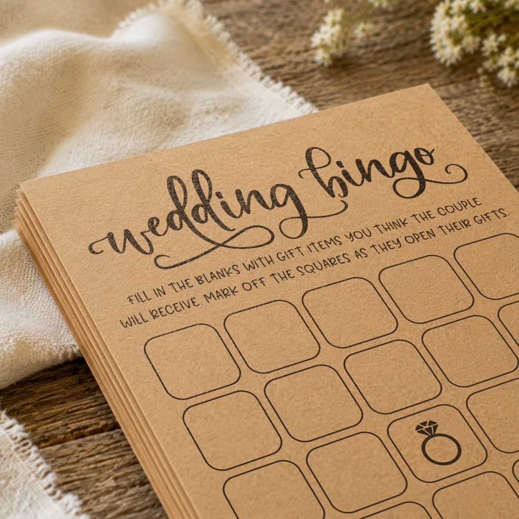Wedding Bingo - Wedding Shower Game