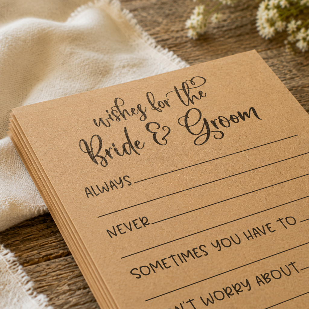 Wishes for the Bride and Groom Bridal Shower Activity