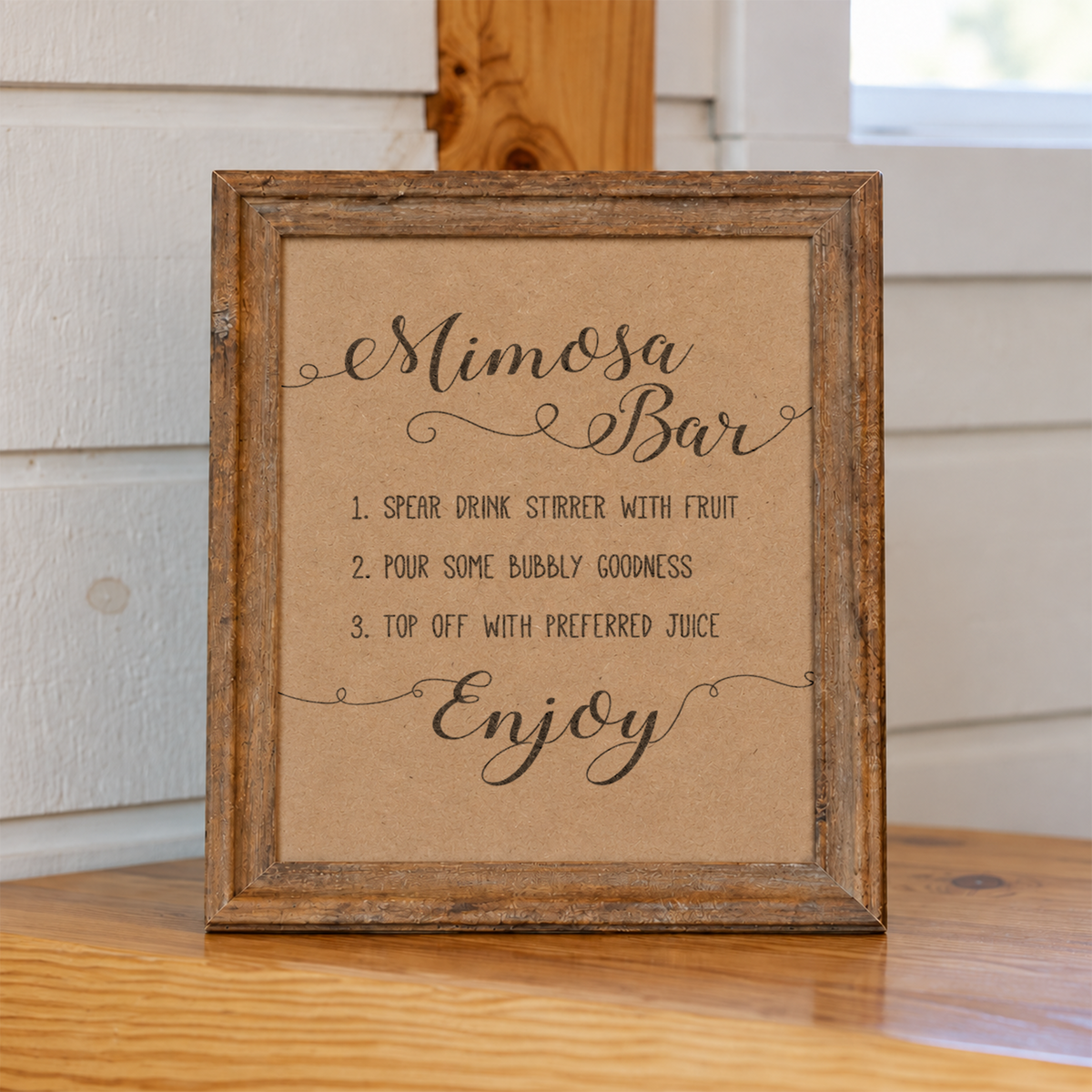 Mimosa Bar Bridal Shower Sign