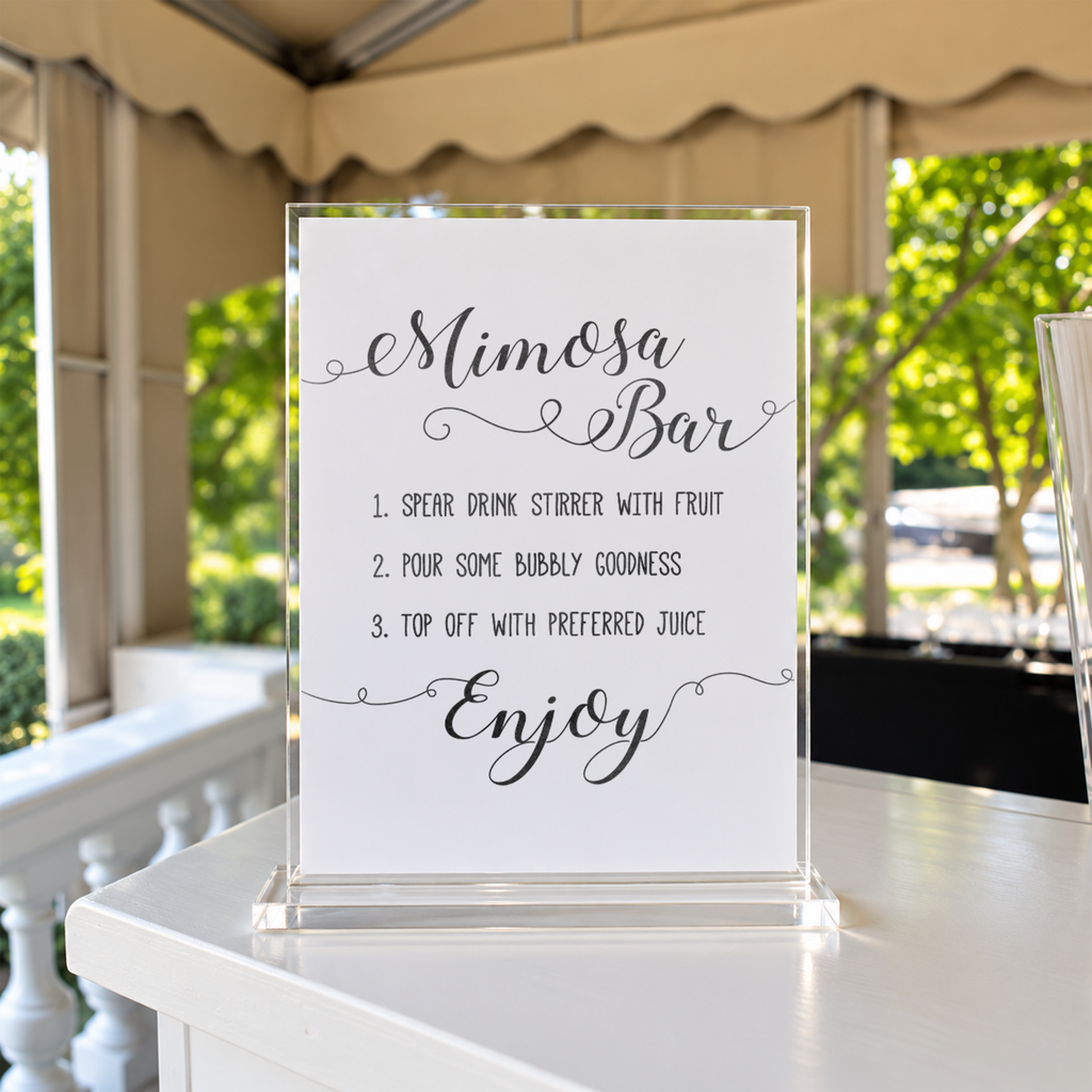 Mimosa Bar Bridal Shower Sign