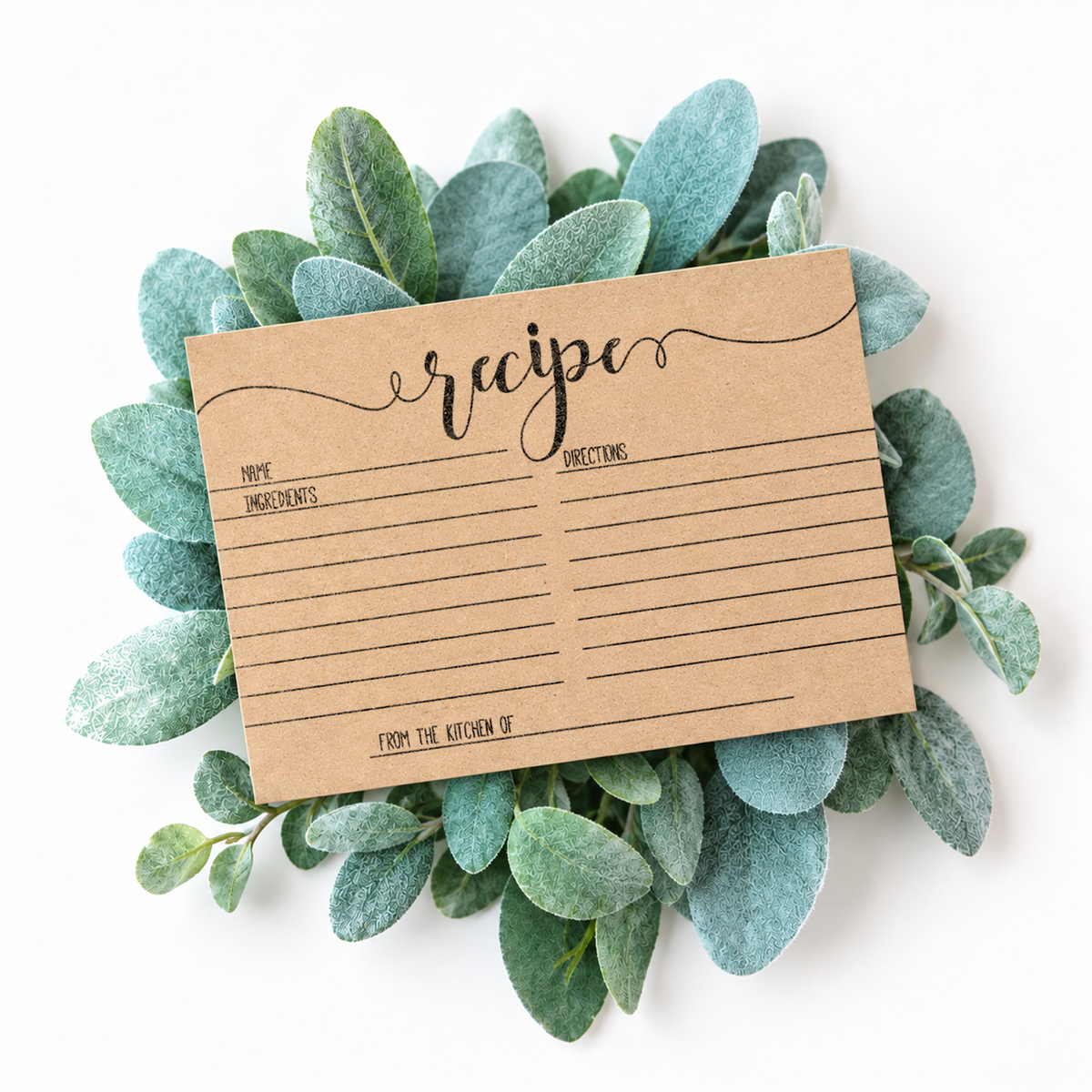 Recipe Cards - Bridal Shower Activity