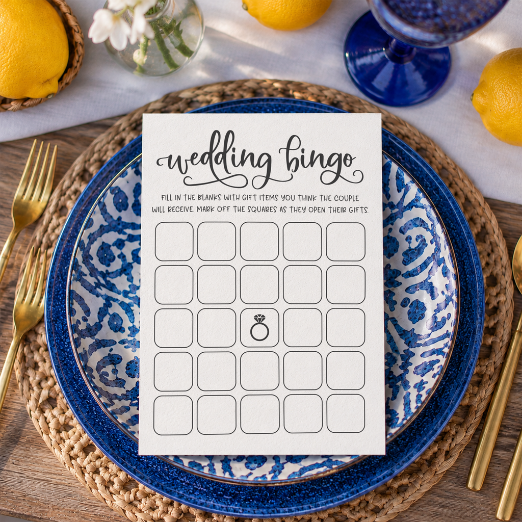 Wedding Bingo - Wedding Shower Game