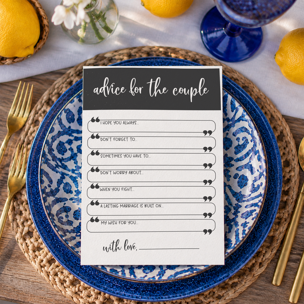 Advice for the Couple Bridal Shower Activity