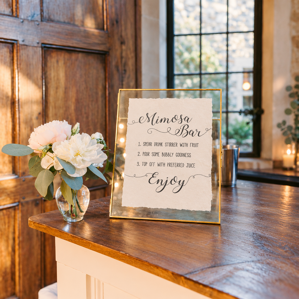 Mimosa Bar Bridal Shower Sign