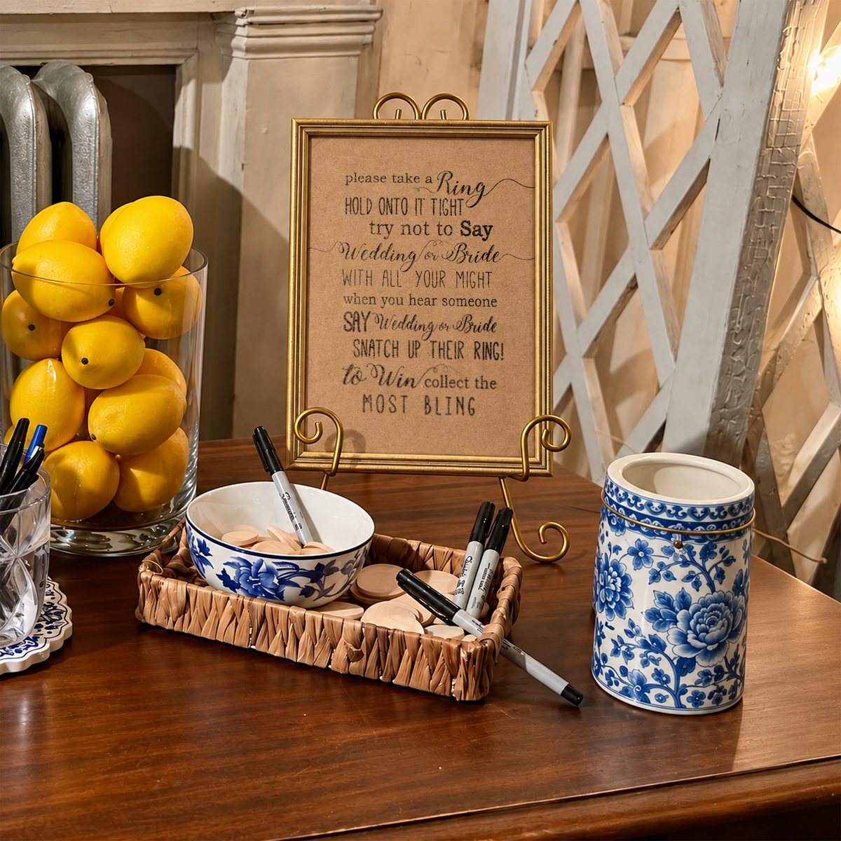 Please Take A Ring Bridal Shower Sign