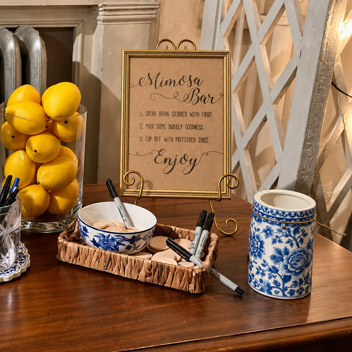 Mimosa Bar Bridal Shower Sign
