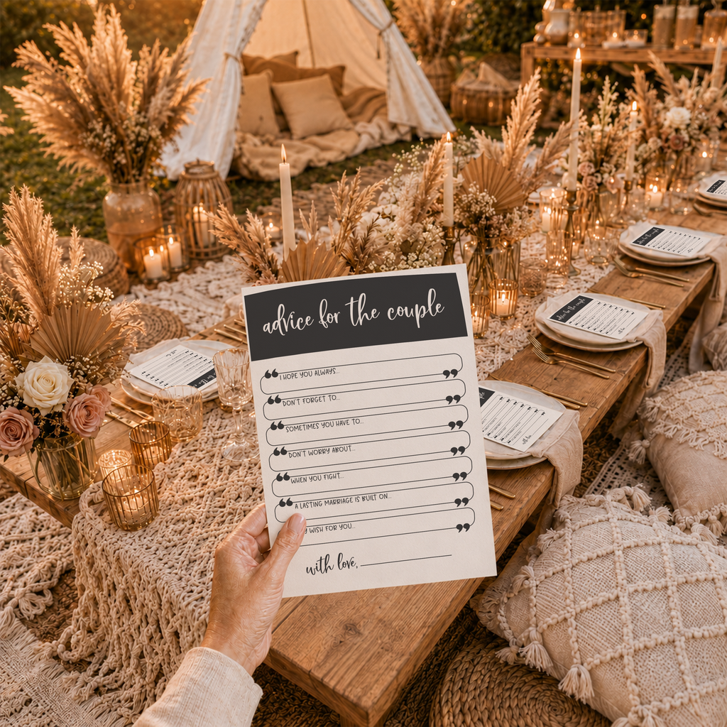 Advice for the Couple Bridal Shower Activity