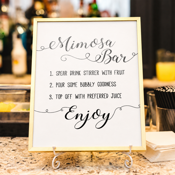 Mimosa Bar Bridal Shower Sign