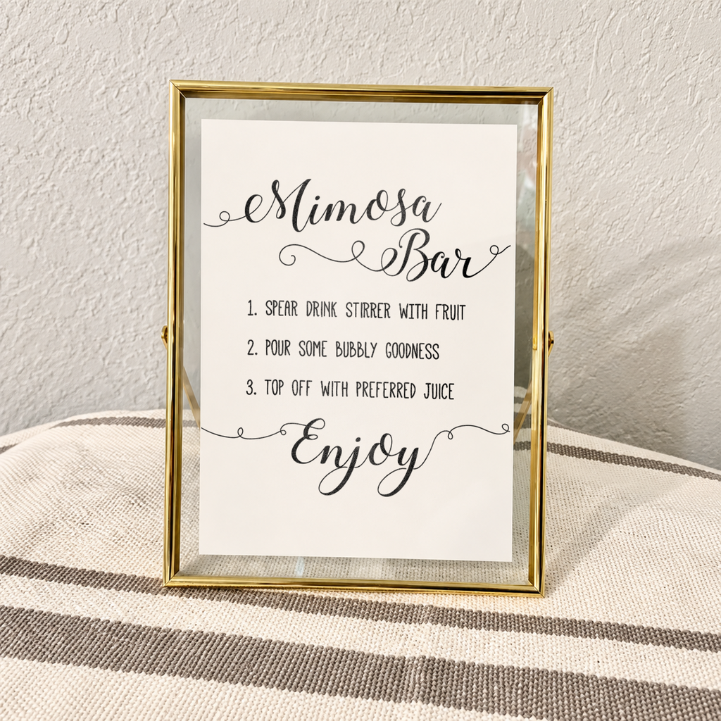 Mimosa Bar Bridal Shower Sign