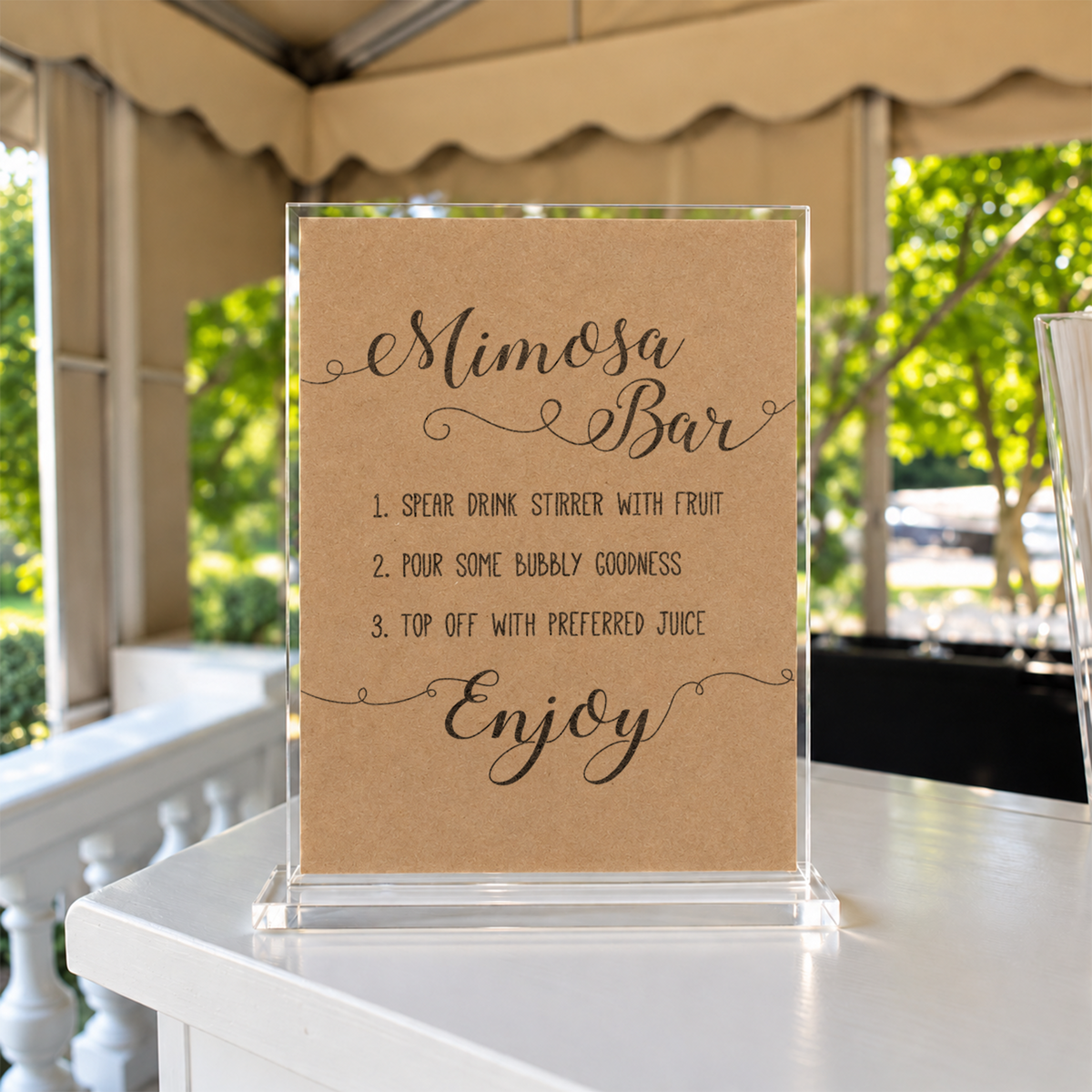 Mimosa Bar Bridal Shower Sign