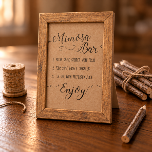 Mimosa Bar Bridal Shower Sign
