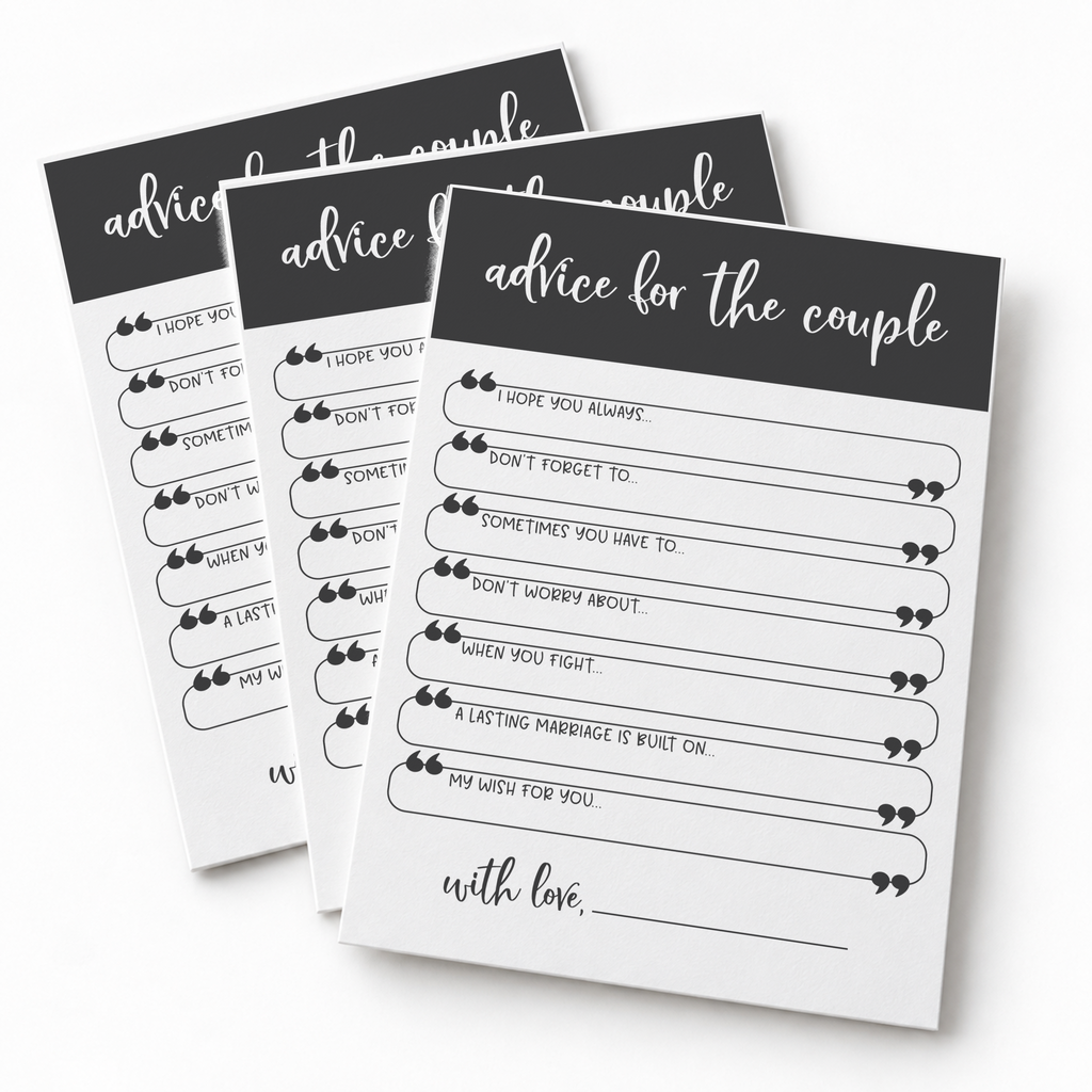 Advice for the Couple Bridal Shower Activity