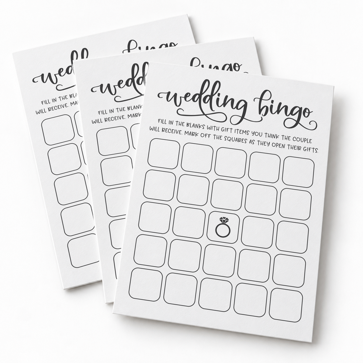 Wedding Bingo - Wedding Shower Game