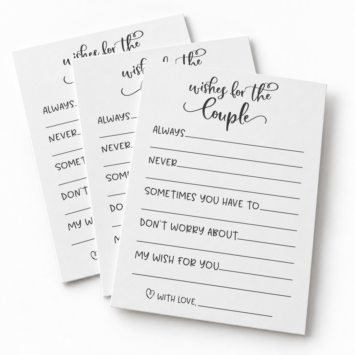 Wishes for the Couple - Bridal Shower Activity