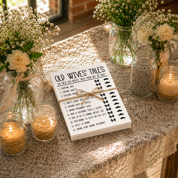 Old Wives Tales Baby Shower Game