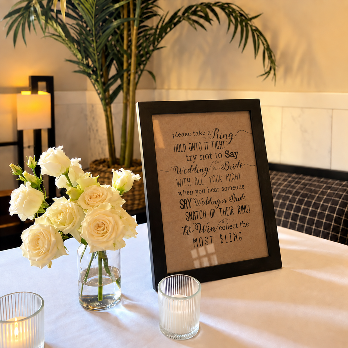 Please Take A Ring Bridal Shower Sign