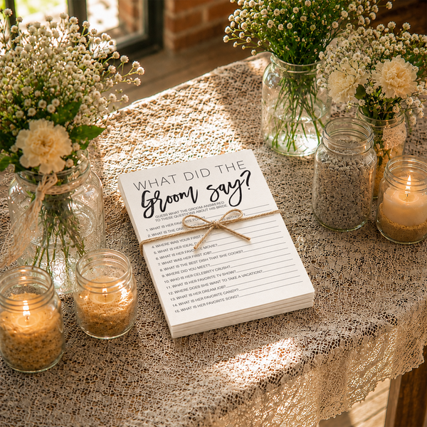 What Did The Groom Say Bridal Shower Game