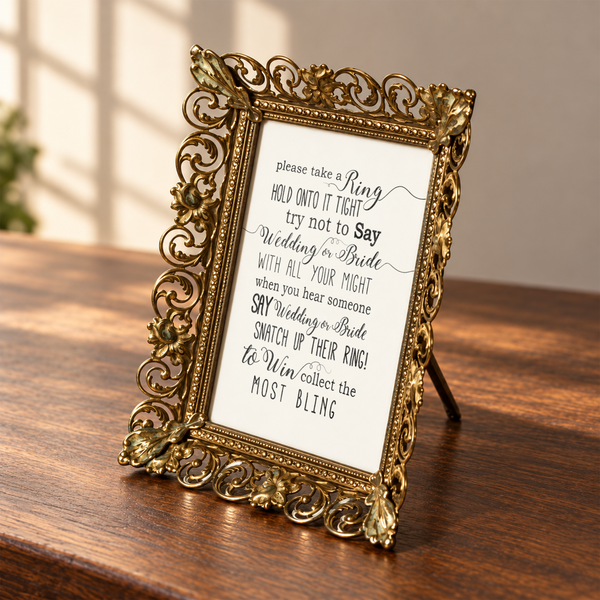 Please Take A Ring Bridal Shower Sign