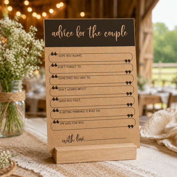 Advice for the Couple Bridal Shower Activity