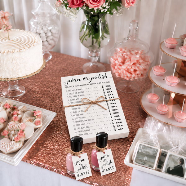 Porn Or Polish Bridal Shower Game