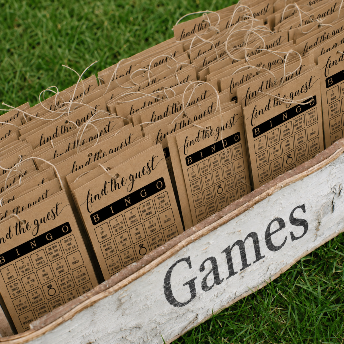 Find The Guest Bingo Bridal Shower Game