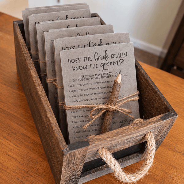 Does The Bride Really Know The Groom Bridal Shower Game