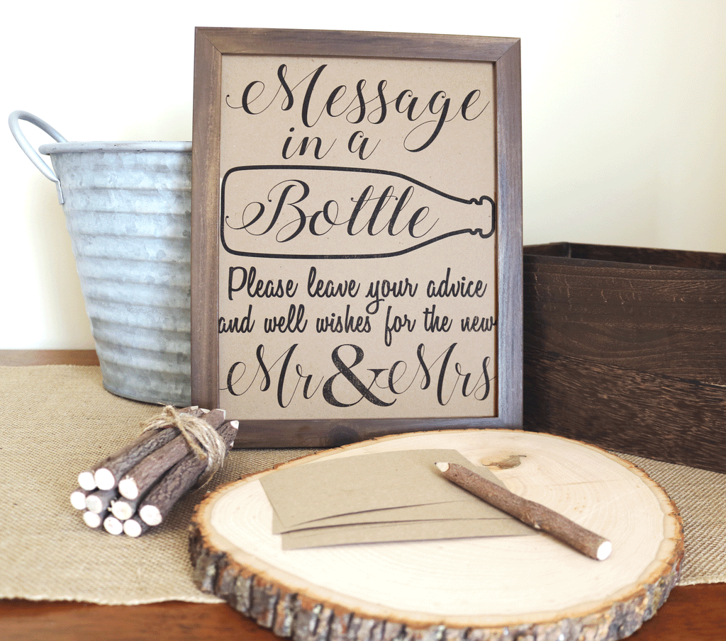 Message in a Bottle Bridal Shower Activity