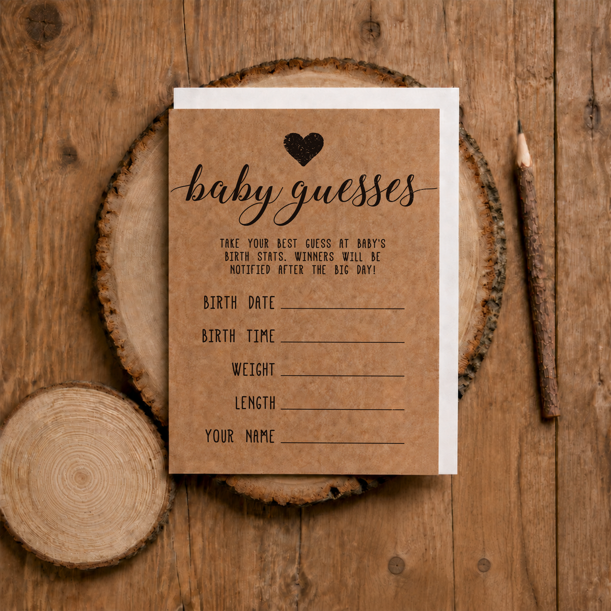 Baby Guesses Baby Shower Activity
