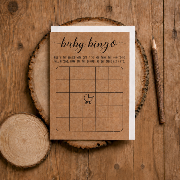 Baby Bingo Baby Shower Game