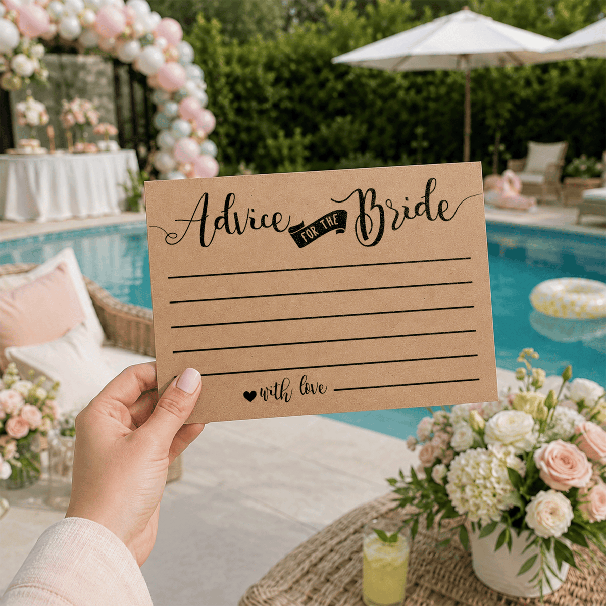 Advice for the Bride Bridal Shower Activity