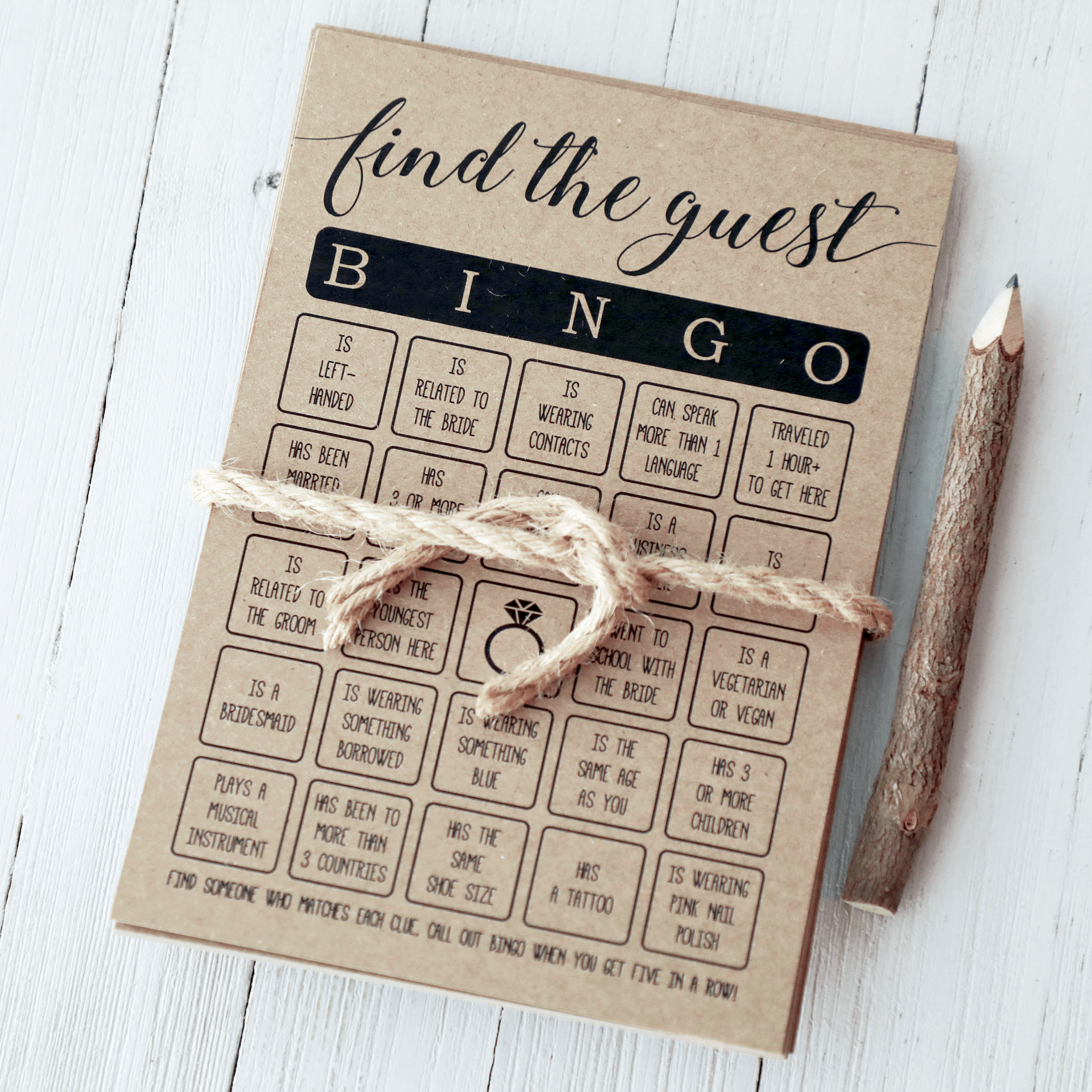 Find The Guest Bingo Bridal Shower Game Secondary image